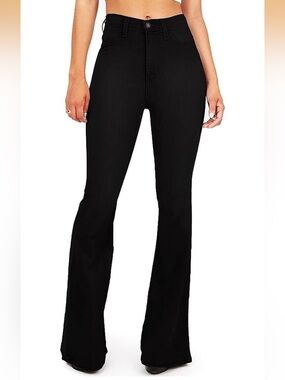 NWT Black High Rise Flare Bell Bottom Jeans Size 8